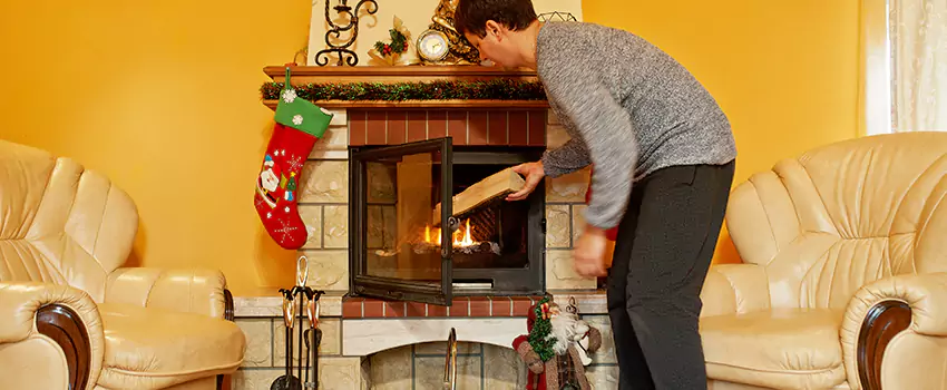 Rusted Metal Fireplace Restoration in Sylvania, Ohio